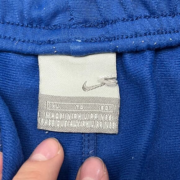 Vintage Y2K Nike Trackpants Royal Blue Side Stripe Baggy Mens XL Mini Swoosh - Picture 4 of 13